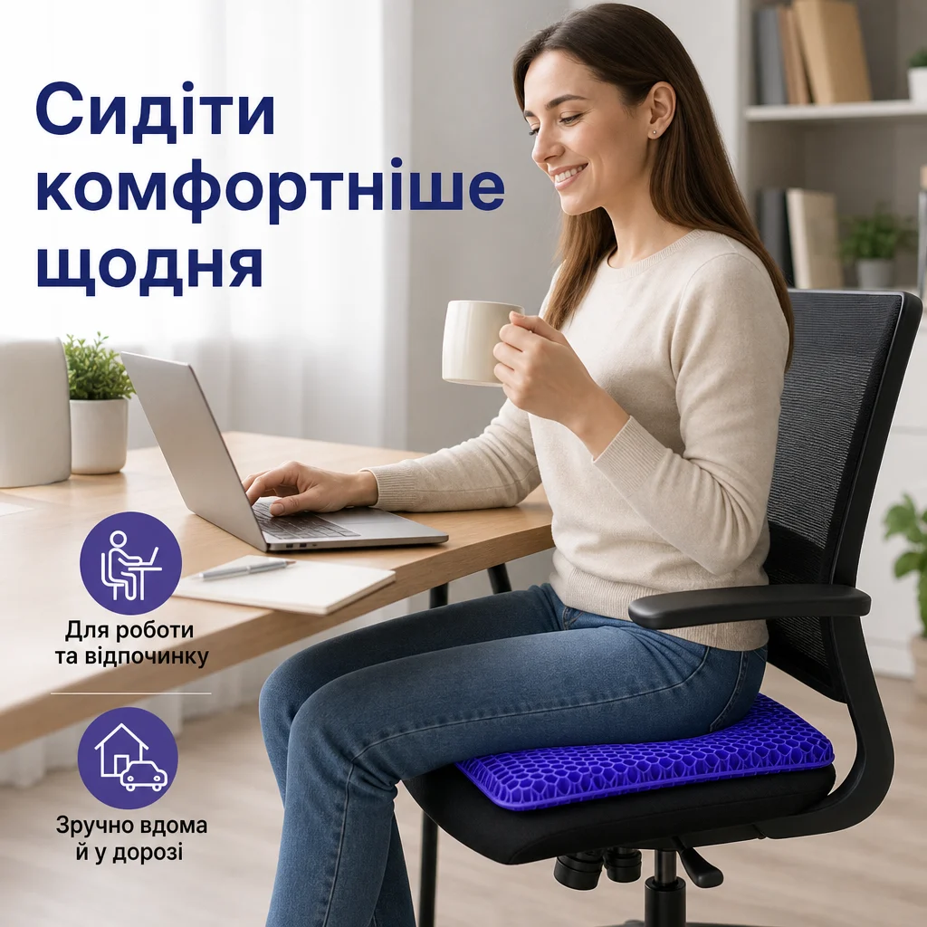 Гелева подушка для сидіння — Результат використання