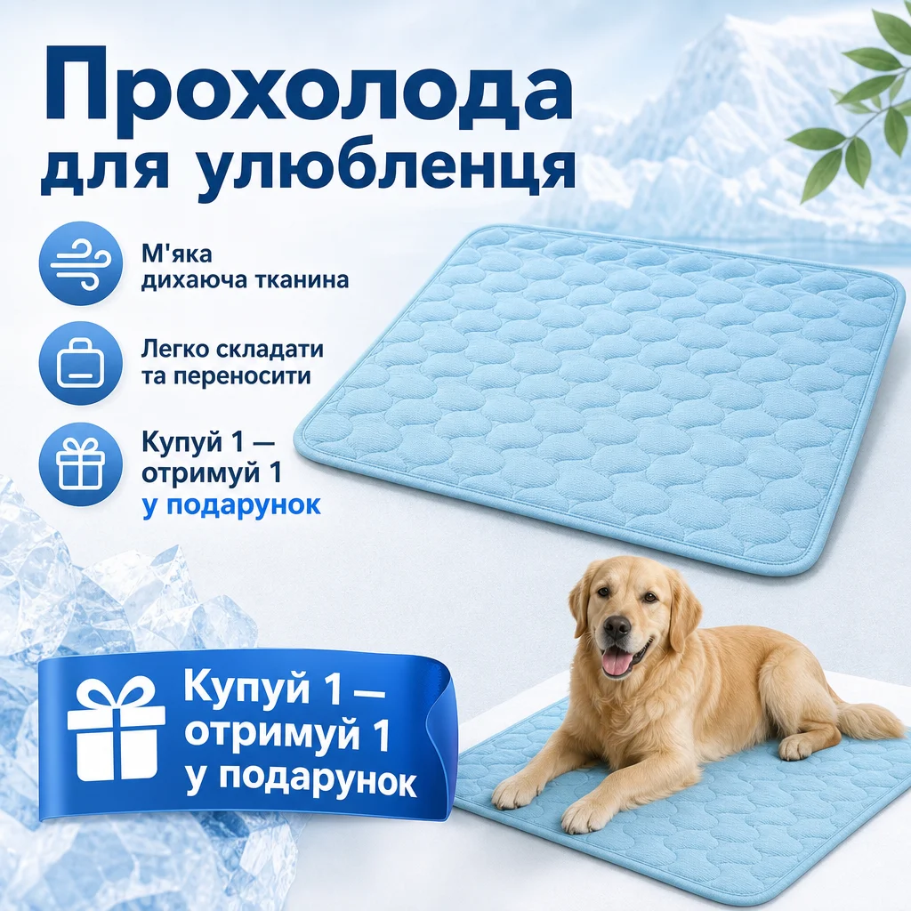 Охолоджувальний килимок для собак Arctic Cooling Mat — Головне зображення
