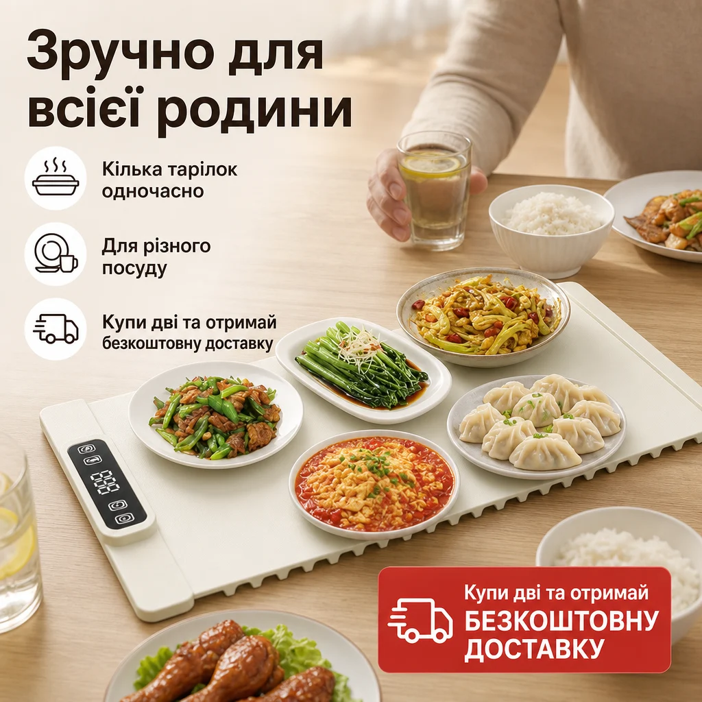 Складний електричний підігрівач для їжі — Товар у використанні