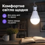 Аварійна акумуляторна LED-лампа — Результат використання