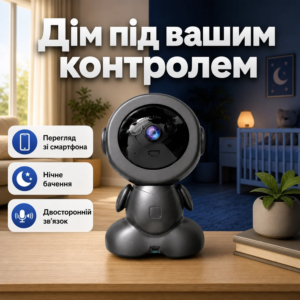 Бездротова робот-камера для дому Q1 — Головне зображення