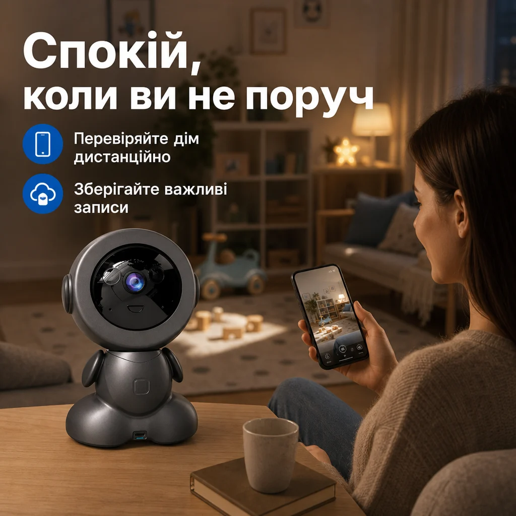 Бездротова робот-камера для дому Q1 — Результат використання