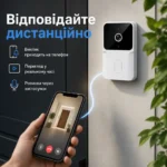 Бездротовий відеодзвінок із камерою — зображення 2