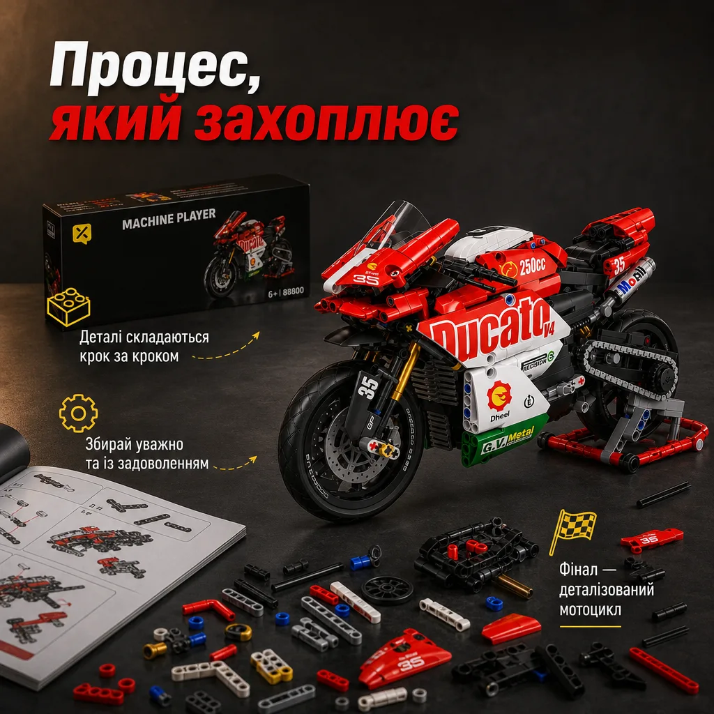 Конструктор мотоцикла Ducati V4 — зображення 2