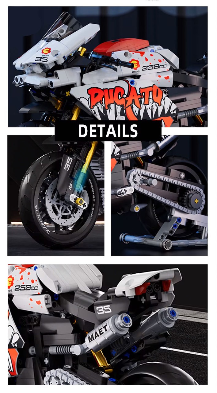 Конструктор спортивний мотоцикл Ducati Machine Player — зображення 8