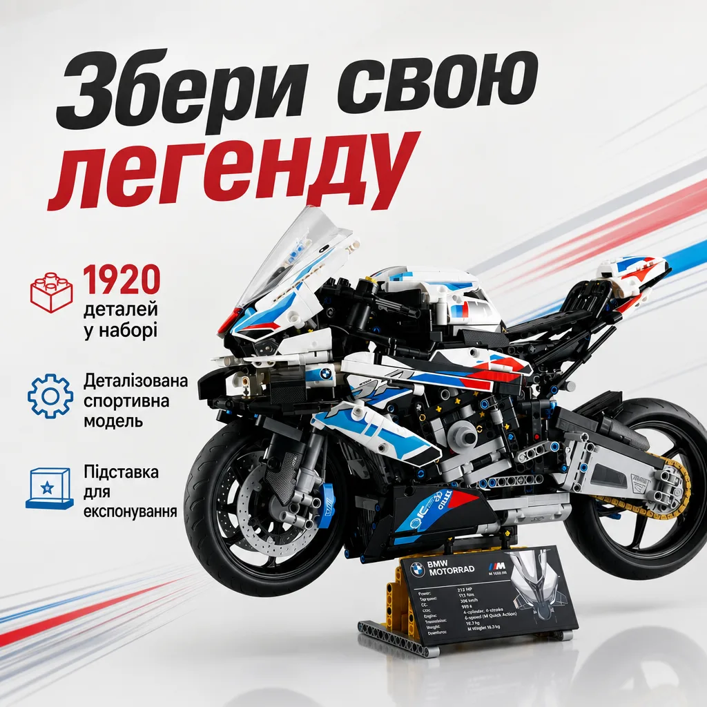 Конструктор мотоцикла BMW M 1000 RR