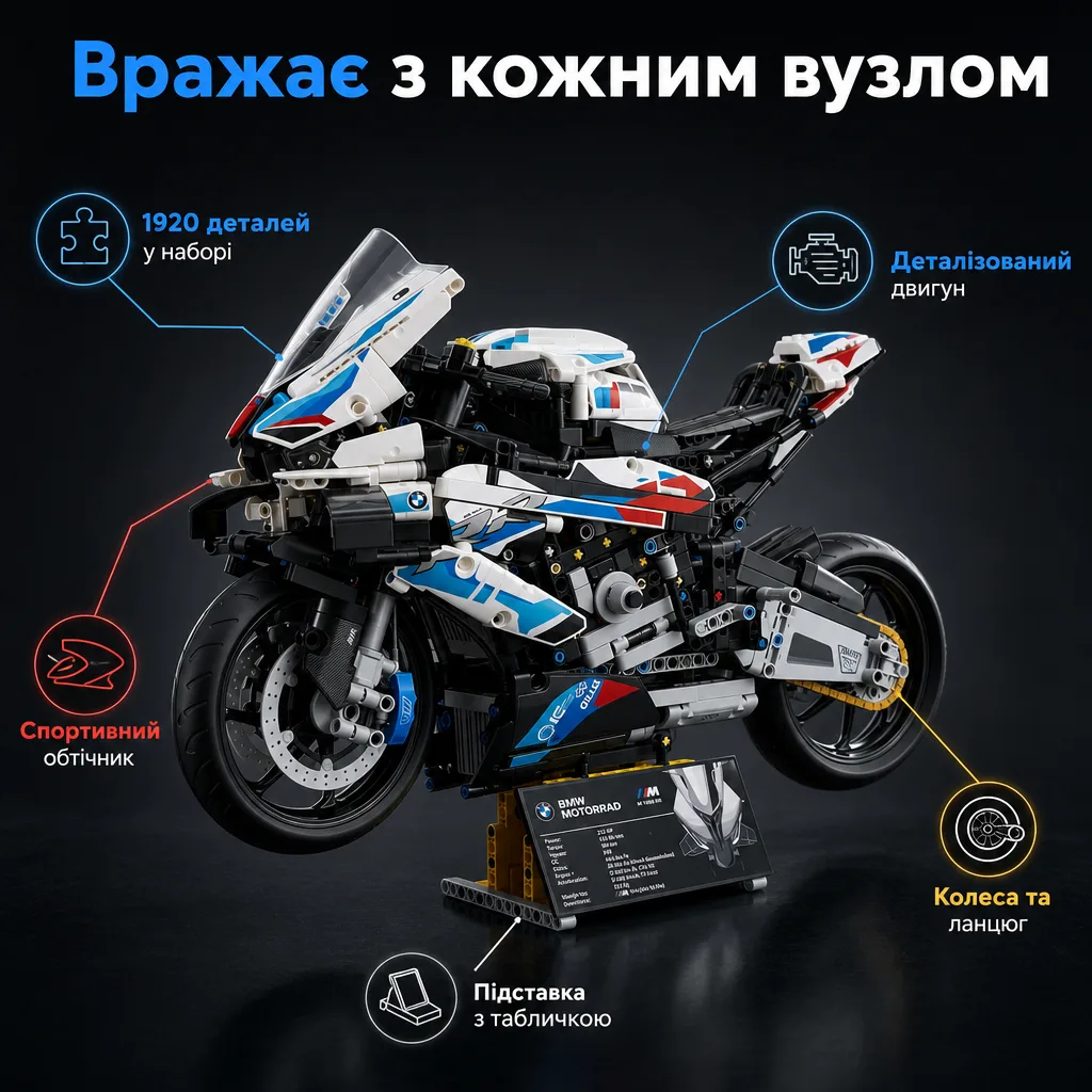 Конструктор мотоцикла BMW M 1000 RR — зображення 4
